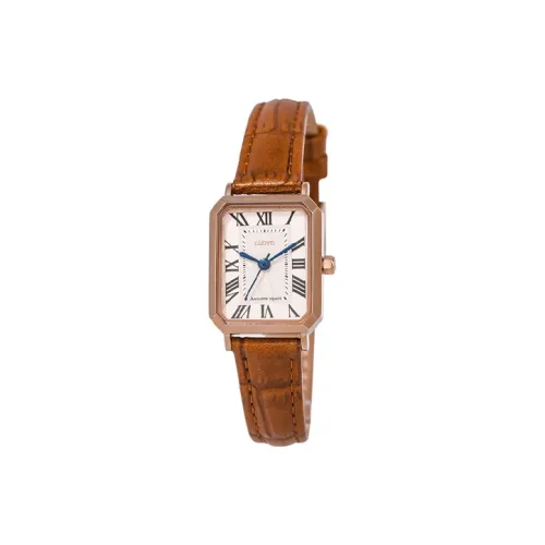 Lloyd Кварцевый механизм кожаный ремешок часы 24,3*19,8 мм женские белый циферблат модель LL2G20904XGR