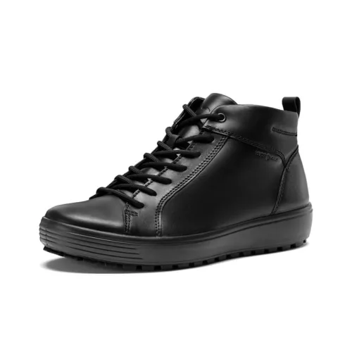 Ecco SoftCool Размер 7 Высокие Кроссовки для скейтбординга Мужские Черные