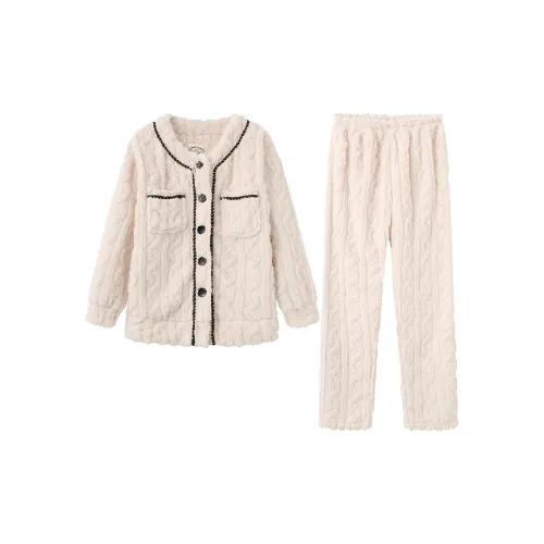 Shirley Экрю Женские Пижамные Комплекты