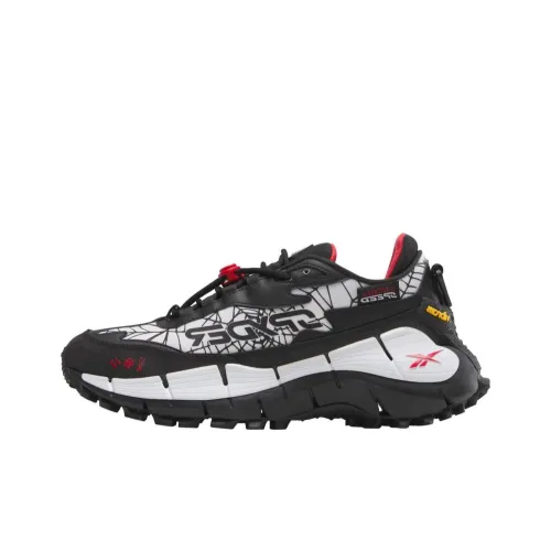 SPYDER x Reebok ZIG KINETICA 2,5 EDGE Low Топ Беговые кроссовки Мужские Белый Черный