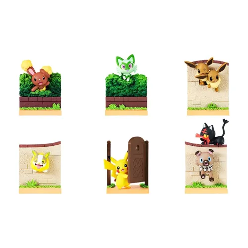 RE MENT Покемон pokemon Welcome Спина! Коллекция Счастливый Draw Один Капсульная игрушка Целая коробка 6 шт