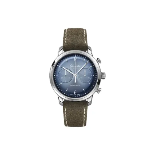 Glashütte Original Автоматический Механический Часы Мужские Винтажные 42 мм Синие
