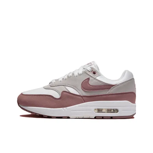 Nike Air Max 1 Casual Low Top Белый Серый Красный Женский