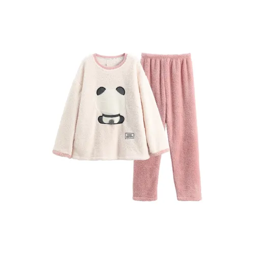 FENTENG FX2490338 Бежево-абрикосовый Женские Пижамные комплекты