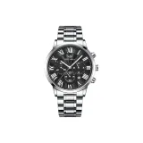 FW230G2 Серебристый корпус с черным циферблатом, серебристый стальной браслет