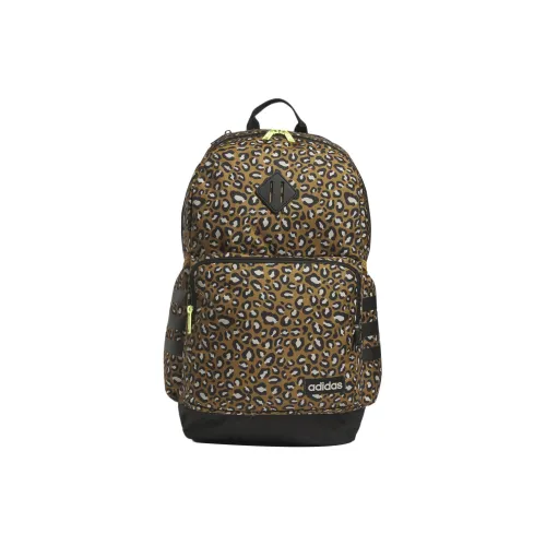 Adidas Переработанный полиэстер рюкзак стандартный унисекс коричневый с принтом