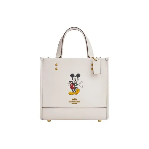 COACH Dempsey Кожа Сумка с боковинами-гармошками Тоут Сумка Сумка для покупок Сумка через плечо Сумка Маленькая Женская Экрю