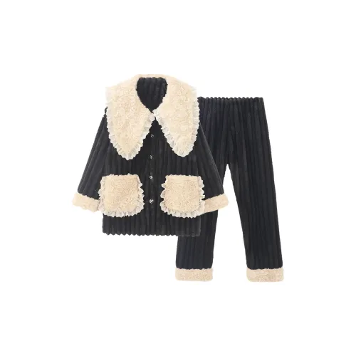 Chun Xi Пижама Женская Черная Белая