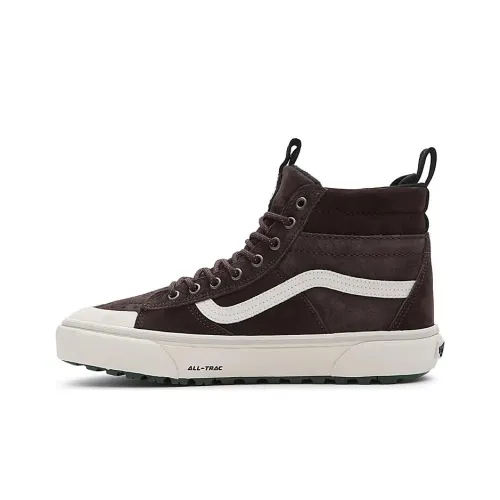 Vans SK8 Скейтборд Кроссовки Высокие Коричневые Бежевые Унисекс