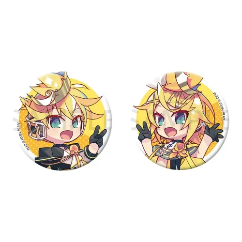 MOVIC VOCALOID Kagamine Rin Kagamine Len Счастливый 14-й День рождения B Значки