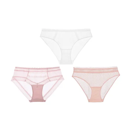 FREELASS 3 пачки Белый + Бледно-розовый кизил + Розовый Женские трусики-бикини