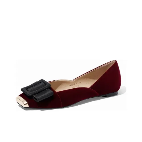 ZSAZSAZSU Женские повседневные туфли Low Top Темно-красный Женские