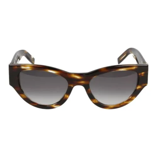 SAINT LAURENT Ацетат Кошачий глаз Солнцезащитные очки Женские Черепаховый