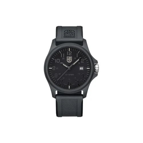 LUMINOX G Collection Кварцевый механизм Мужские часы 43 мм Черный циферблат CARBONOX™ Корпус часов ПУ (полиуретан) Ремешок