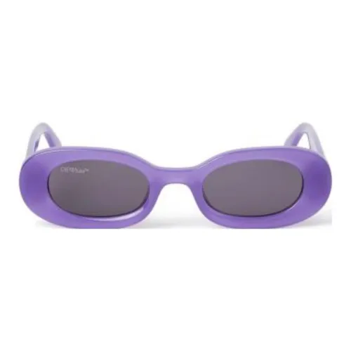OFF Белый Ацетат Нерегулярная форма Солнцезащитные очки Унисекс Фиолетовый