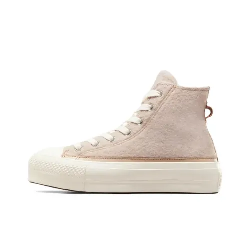 Конверс All Star Lift Устойчивые к истиранию покрытие Высокие кеды Женские Розовые