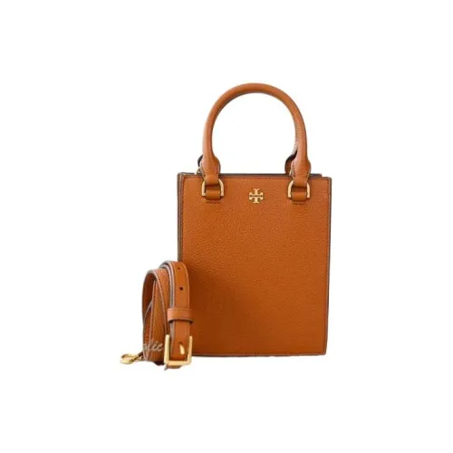 TORY BURCH Blake Корова Кожа Гармошка-Боковая Сумка Сумка Сумка через плечо Сумка через плечо Мини Женская Коричневая