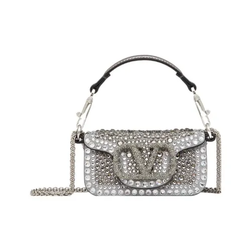 Valentino Locò Искусственный кристалл Сумка через плечо Сумка Extra Mini Женская Темно-серый и Кристальный