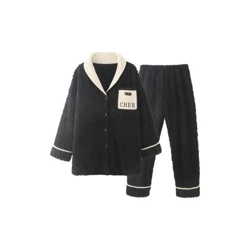 Chun Xi CX 19866 Элегантный Черный Мужской Пижамный Комплект