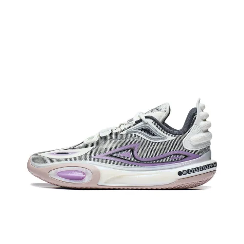 LiNing Wade All City 11 V2 Амортизация Дышащий Поддержка Легкий Отскок Низкий Топ Баскетбольные кроссовки Мужской Айвори