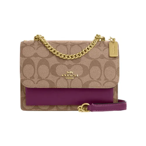 COACH Klare Холст и Кожа Сумка через плечо Мини Женская