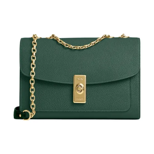 COACH LANA Кожа Конверт Сумка Сумка через плечо Сумка на плечо Женская Зеленая