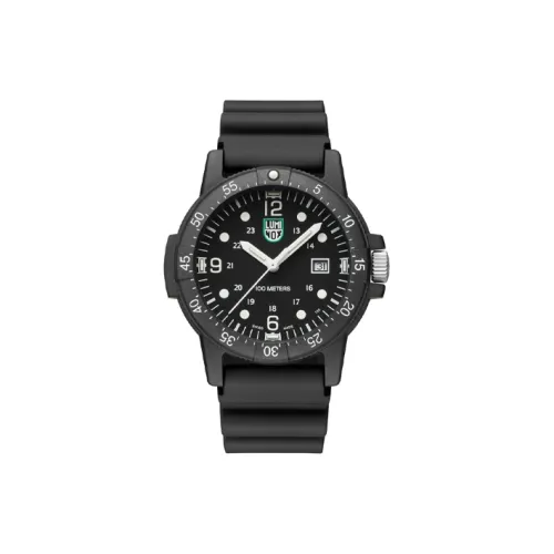 LUMINOX G Collection Кварцевый механизм Мужские часы 44 мм Черный циферблат CARBONOX™ Корпус часов ПУ (полиуретан) Ремешок
