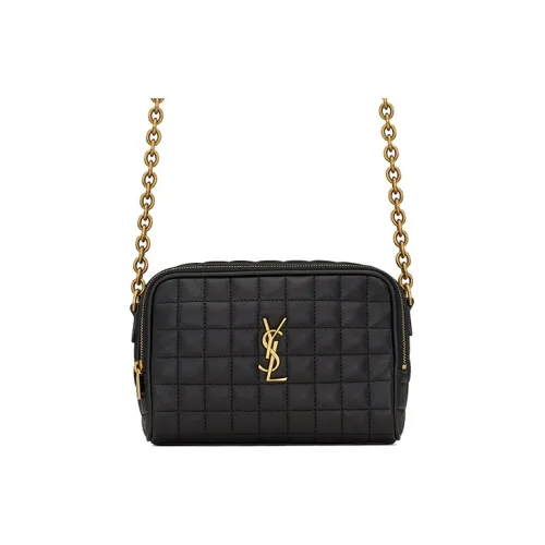 SAINT LAURENT Овчина Camera Сумка Сумка через плечо Мини Женская Черная