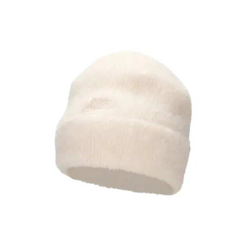 Nike Nylon Polyester Beanies Unisex Beige