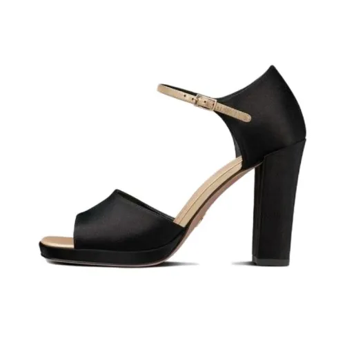 DIOR Illusion One Strap Sandals Women's Black
