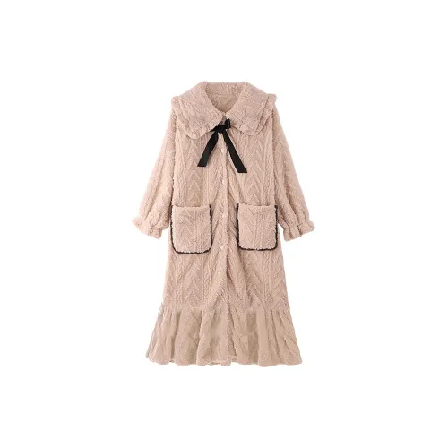 Chun Xi CX 19652 Бежево-белый черный Женские Банные халаты