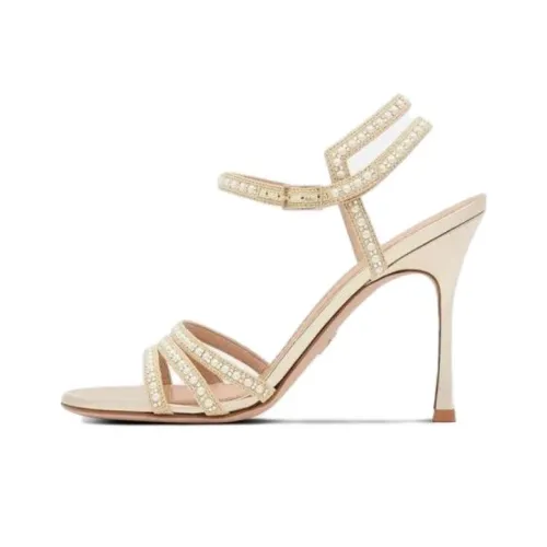 DIOR Gem Jimmy Choo Malibu One Ремешок Сандалии Женские Синий