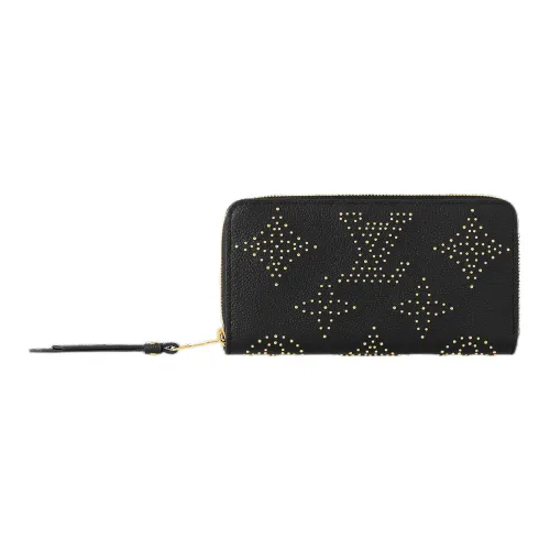 LOUIS VUITTON Zippy Кожа Кошелек Стандартный Женский Черный