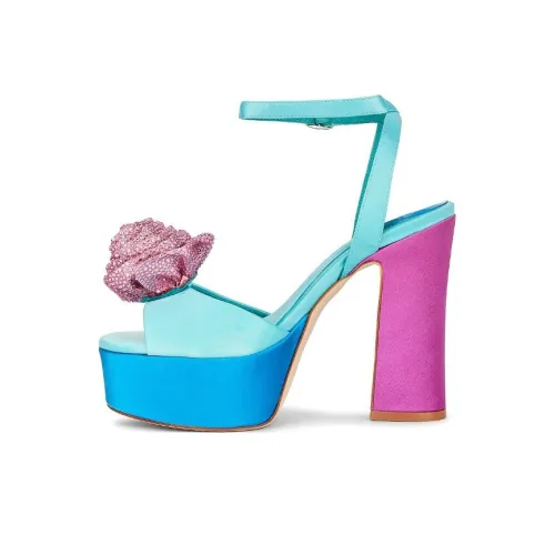 Jeffrey Campbell One Sandals Strap Women's Blue Pink