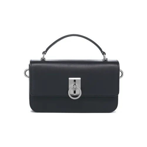 LI NING 1990 Classic Collection Коровья кожа Маленькая квадратная сумка Сумка через плечо Сумка для женщин Черный