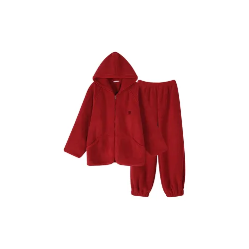 Same Language Мужской, Бордовый Красный Мужской Пижамные Комплекты