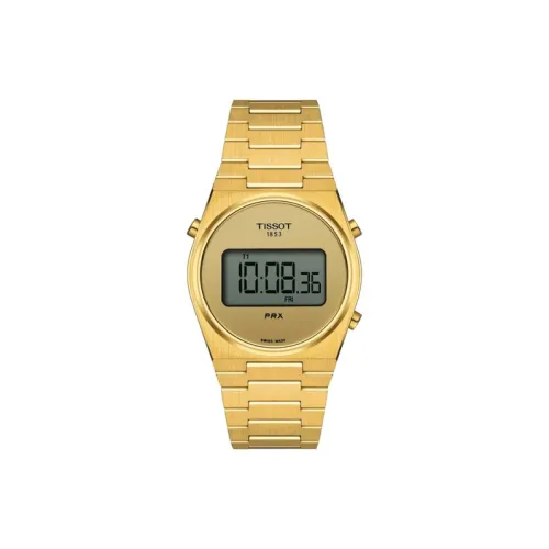 TISSOT PRX Collection Кварцевый механизм Унисекс Часы 35 мм Золотистый циферблат T137,263.33,020.00