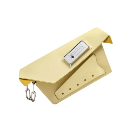 Maison Margiela Snatched Телячья кожа Цепочка Сумка Сумка через плечо Сумка на плечо Женская Лимон