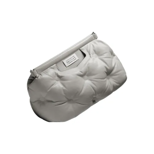 Maison Margiela Glam Slam Full с рельефной кожей наппа сумка через плечо средний размер женский серый