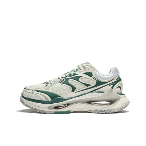 LiNing Beyond Infinity противоскользящий устойчивый к истиранию низкий топ кэжуал женский бежевый зеленый