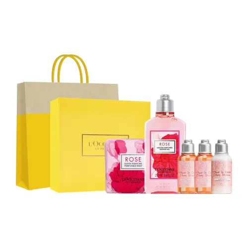 L'OCCITANE Розовый Сердце Шампунь Гель для душа Ароматное мыло Наборы для ухода Увлажняет и питает