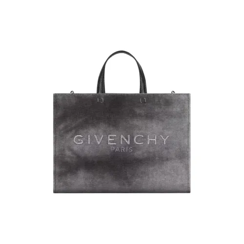 GIVENCHY Tote из промытого хлопка холщовая сумка сумка-тоут сумка для покупок сумка среднего размера женская темно-серый