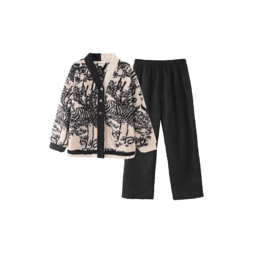 Chun Xi CX 19892 Черно-белая панда Женские пижамные комплекты