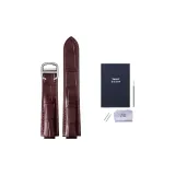 Коричневый-серебряный, складная застежка