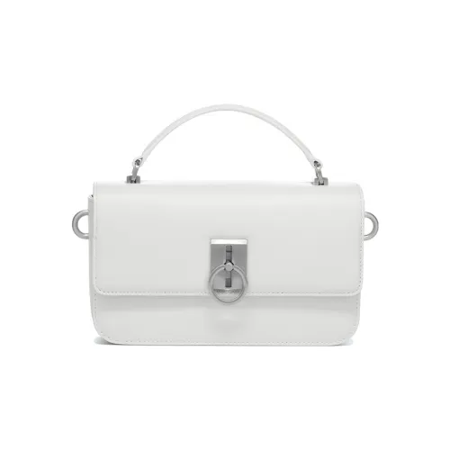 LI NING 1990 Classic Collection Коровья кожа Маленькая квадратная сумка Сумка через плечо Сумка для женщин Экрю