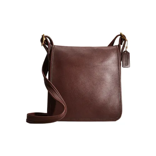 COACH Legacy Кожа Сумка через плечо Средняя Мужская Коричневая