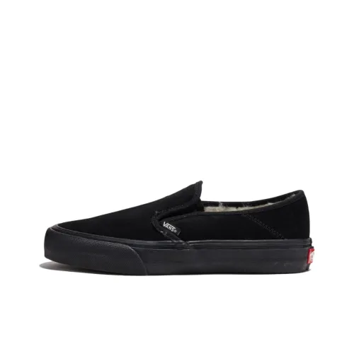 Vans Slip On Теплоизоляционное Покрытие Низкие Кроссовки для Скейтбординга Унисекс Черные
