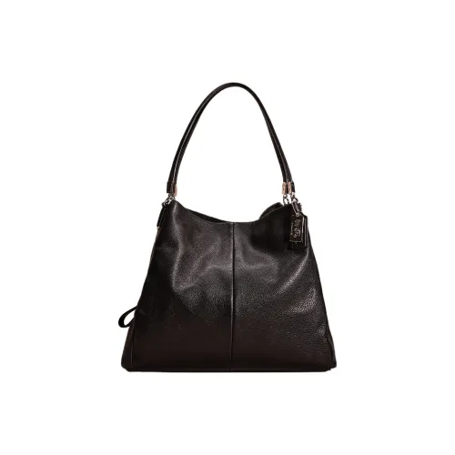 COACH Phoebe Кожа Хобо Сумка Сумка Сумка через плечо Большая Женская Темно-фиолетовая