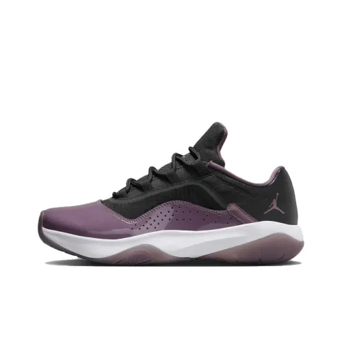 Jordan Air Jordan 11 Low Топ Винтажные Баскетбольные Кроссовки Женские Черный Фиолетовый