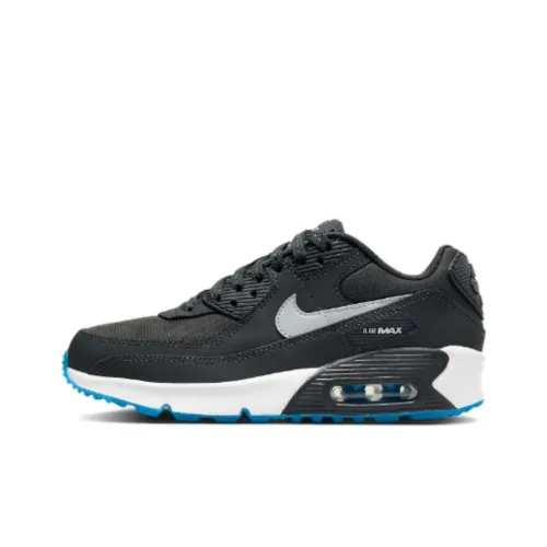 Nike Air Max 90 Амортизация и Дышащий Низкий Топ KIDS Lifestyle Shoes Черный